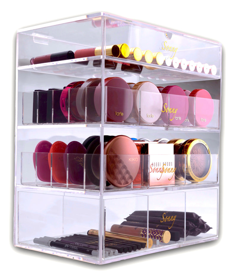 Worlds best Acrylic Beauty Box Makeup Organizer Cosmetics Cube the Original fully customizable 