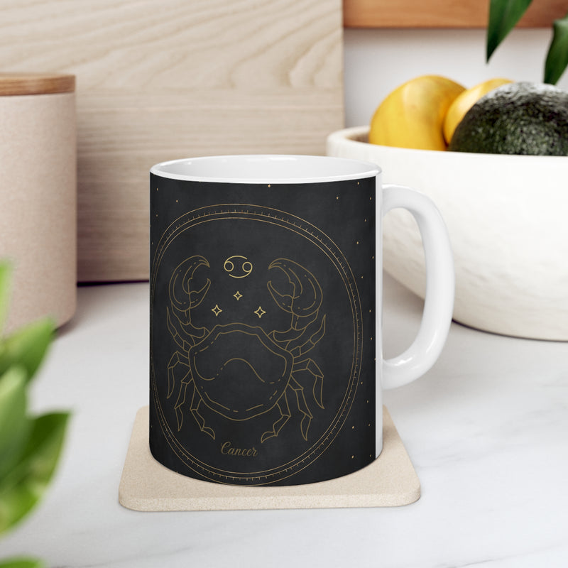 Cancer Crab Zodiac Astrological astrology Sun Sign Ceramic Coffee Mug 11oz