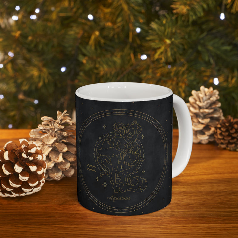 Aquarius Zodiac Astrological astrology Sun Sign Ceramic Coffee Mug 11oz