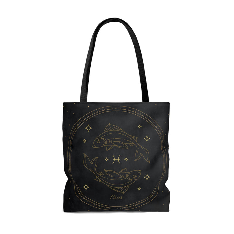 Pisces Zodiac Astrology Sign Weekender Large Reusable Tote Bag