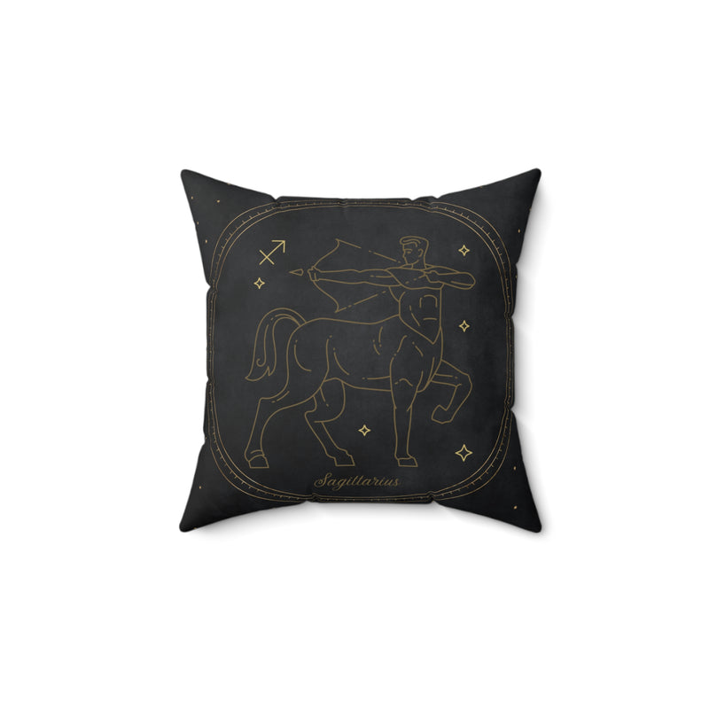 Sagittarius Astrology Zodiac Sign Square Throw Pillow Spiritual Home Decor Accent Pillow
