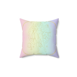 Libra Astrology Zodiac Sign Square Throw Pillow Spiritual Home Decor Accent Pillow