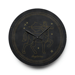 Sagittarius Zodiac Astrological Astrology Sun Sign Acrylic Wall Clock
