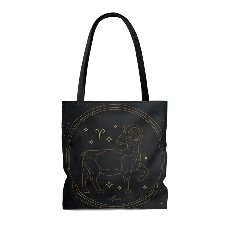 Aries Zodiac Astrology Sign Weekender Large Reusable Tote Bag