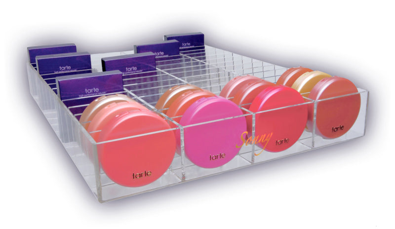 Acrylic Compact Blush Makeup Organizer Ikea Alex Drawer Insert Divider Sonny Cosmetics