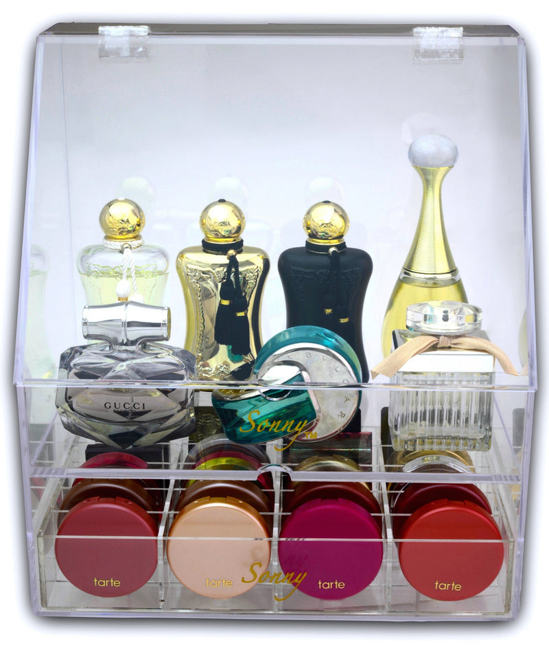 Makeup Organizer Vanity Top Bathroom Acrylic Organizer Perfume Holder Makeup Brush Lipstick Makeup Organizer